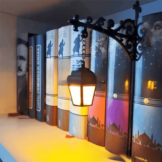 โทบี ชั้นวางหนังสือไฟโคมไฟ,สีขาววินเทจชั้นวางหนังสือผีแสง,แสงโดยรอบอบอุ่นสีขาวชั้นวางหนังสือโคมไฟตกแต่งสําหรับบ้าน