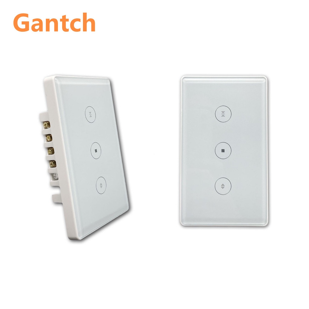 Tuya สมาร์ท Wifi 2.4 Ghz Touch Curtain Switch Tuya EUA Voice Control Smart Life APP จับเวลาควบคุมการ