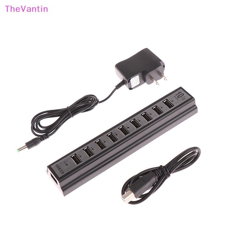 TheVantin Power Adapter Usb Charger Hub Adapter Hi-speed Multi Hub 10 พอร์ตสําหรับแล็ปท็อปพีซีสินค้า