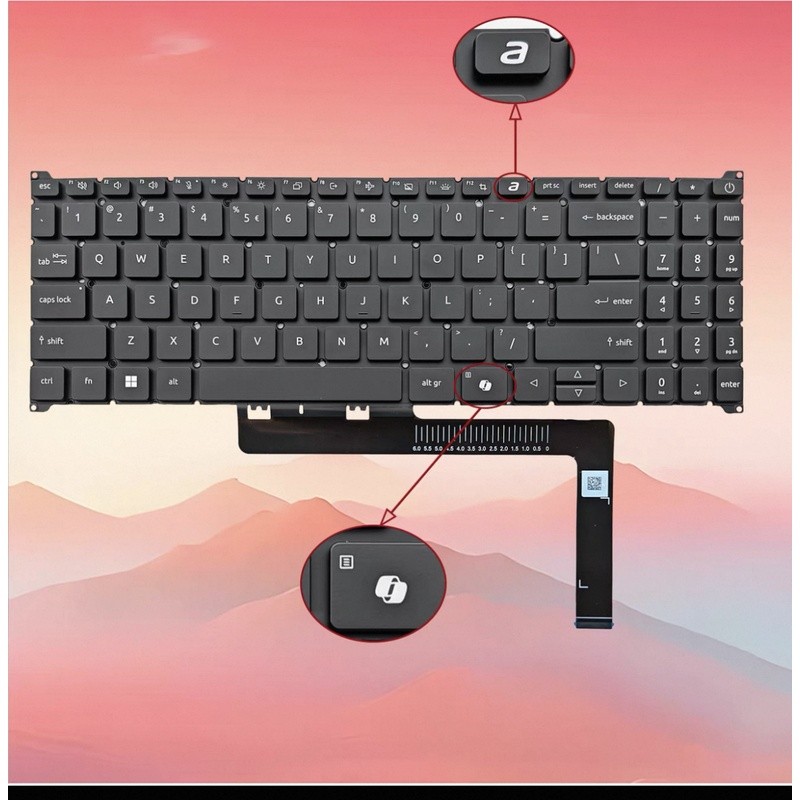 Acer Aspire  15  A15-51M  GO AG15-31P AG15-32P  N23C3  Laptop Keyboard AI