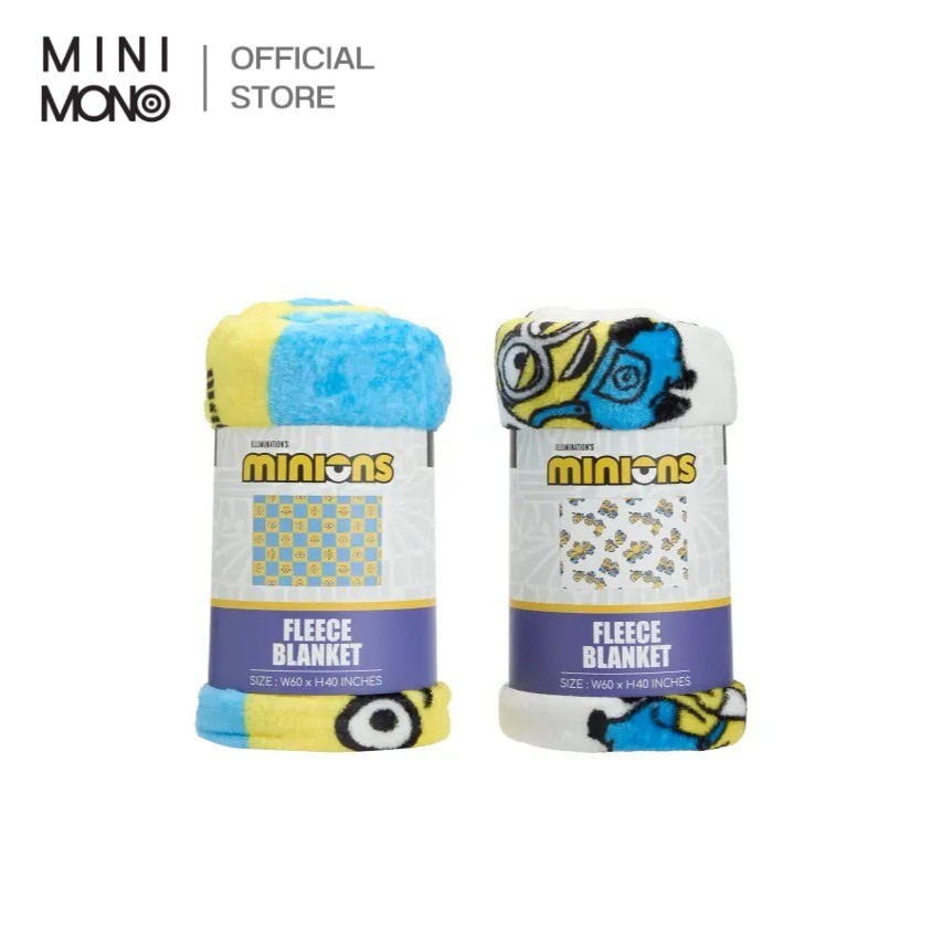 Mini Mono ผ้าห่ม ลาย Minions ขนาด 150 x 100 ซม.