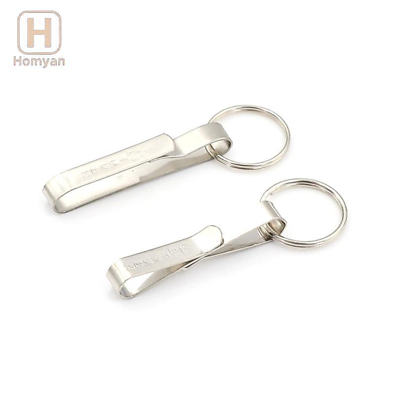 Tianyuaneee Stainless Steelpact Qui Release พวงกุญแจเข็มขัดคลิป Key Ring Holder Well