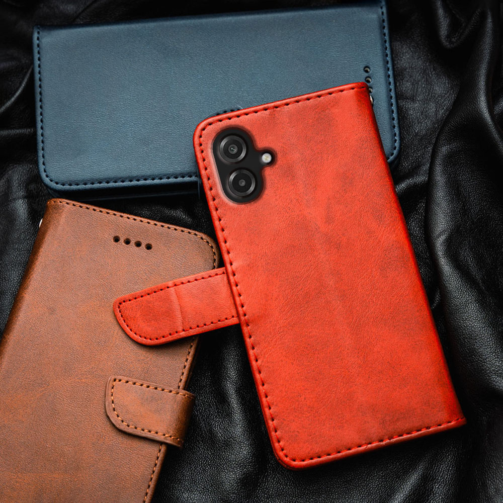 สําหรับ Samsung Galaxy A07 4G SM-A075 พรีเมี่ยมหนัง Flip-Top เคสโทรศัพท์กระเป๋าสตางค์ในตัวผู้ถือบัตร Kickstand กันกระแทก