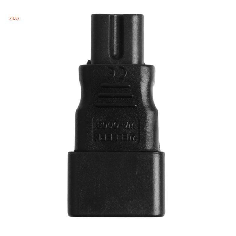Shas IEC320 C14 ถึง C7 PDU UPS Plug Female Power Adapter Plug Converter Changer