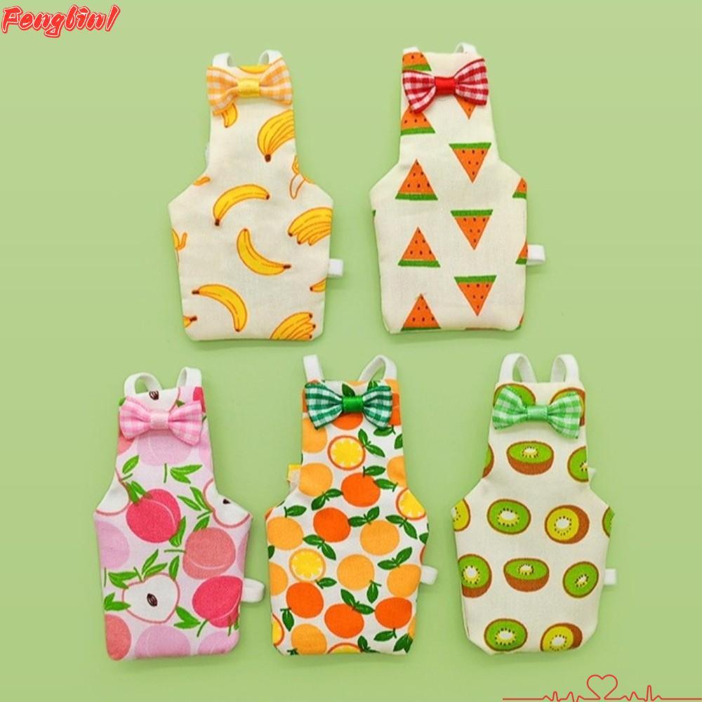 FENGLIN1FR ชุดเที่ยวบินนกแก้ว, Bowtie Washable Parrot Diaper, Breathable สีสันผลไม้ให้นกสะอาดสัตว์เลี้ยงนกผ้ากันเปื้อนสวมใส่ทุกวัน