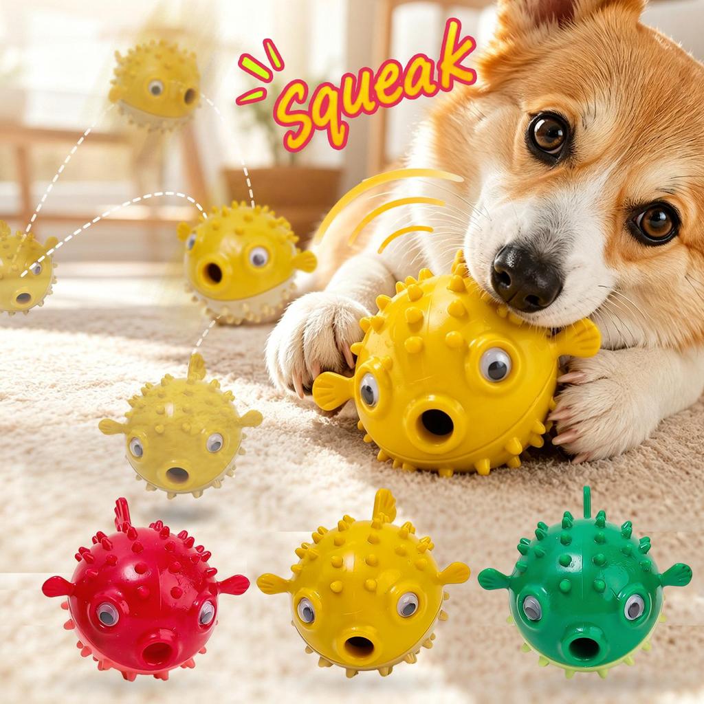 1/2/3 ชิ้น Bouncing Fish ของเล่นสุนัข Sound Leak Ball - บรรเทาความเบื่อหน่ายฟันบดทนทานอุปกรณ์เสริมเวลาเล่นสุนัข