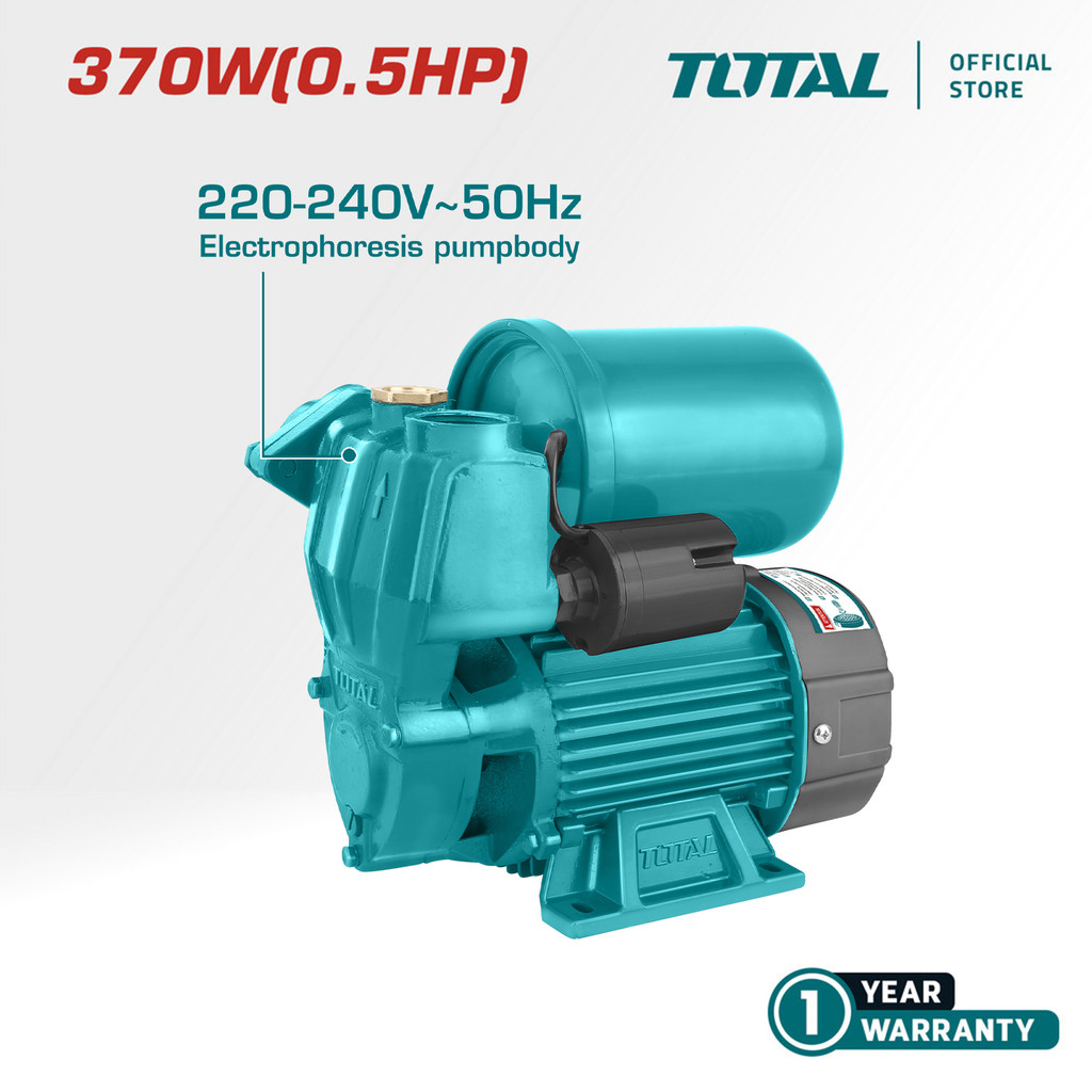 TOTAL Tools Automatic Self-Priming Peripheral Pump (370W / 550W / 750W) TWP937016 / TWP95506 / TWP97