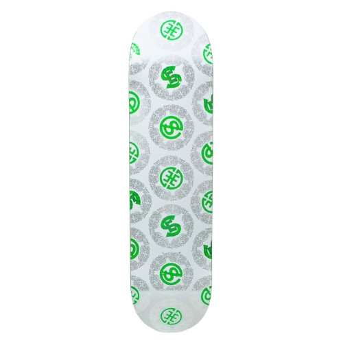 Evisen Circle Syndicate White 8.0" Skateboard Deck