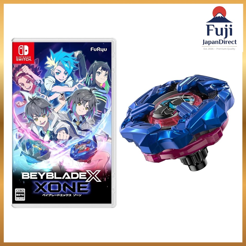 Beyblade X XONE (Beyblade X Zone) -Switch Manufacturer Bonus Shinobi 4-60LF Metal Coat: Blue Include
