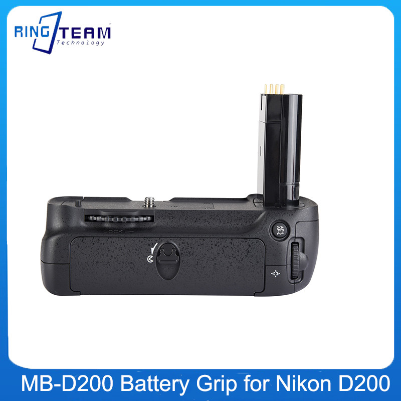 MB-D200 MBD200 ด้ามจับแบตเตอรี่แนวตั้งสําหรับ Nikon D200 SLR กล้องดิจิตอลจับทํางานร่วมกับ 6 ชิ้น AA แบตเตอรี่ผู้ถือ