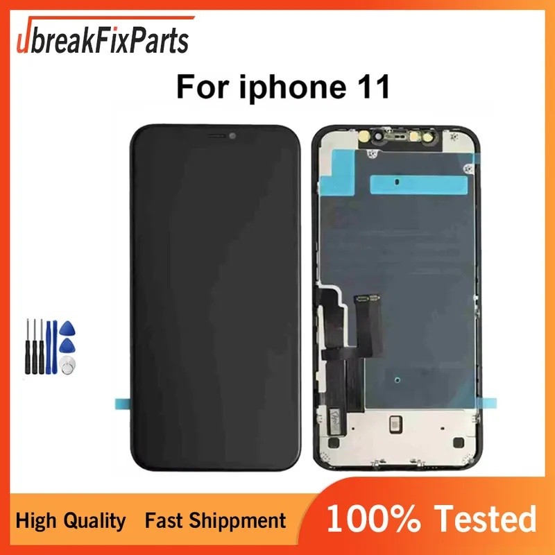 TFT Pantala สําหรับ iPhone 11 จอแสดงผล LCD Touch Screen Digitizer Assembly สําหรับ iPhone 11 เปลี่ยน