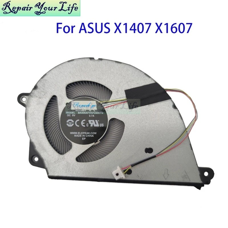 โน้ตบุ๊ค CPU พัดลมระบายความร้อนหม้อน้ําสําหรับ ASUS Vivobook X1407 X1607 X1607CA X1607QA X1407CA X14