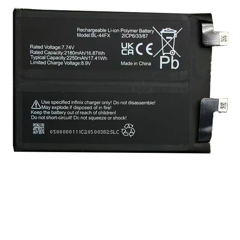 4500mAh BL-44FX เปลี่ยนแบตเตอรี่สําหรับ lnfinix Note 12 Vip (X672) แบตเตอรี่โทรศัพท์