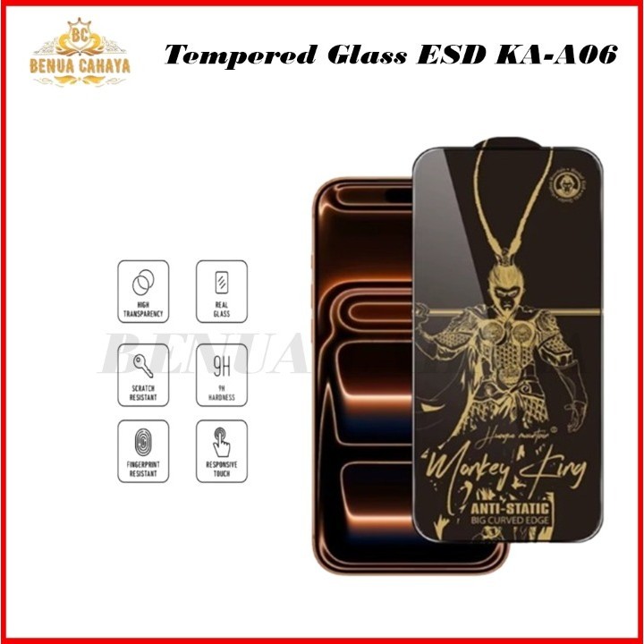 KA-A06 TEMPERED GLASS ESD MONKEY KING สําหรับ OPPO FIND X9 X9S X8 RENO 15 15F RENO 14 14F 14 PRO REN