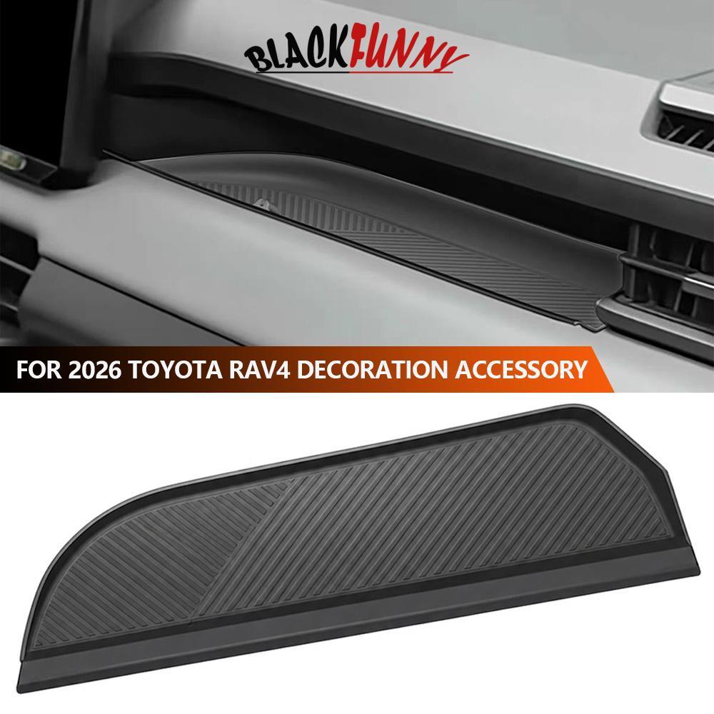 BLACKFUNNY คอนโซลกลางรถซิลิโคน Mat ผู้โดยสารภายในด้านข้างถาด Anti-Slip Protector สําหรับ 2026 Toyota