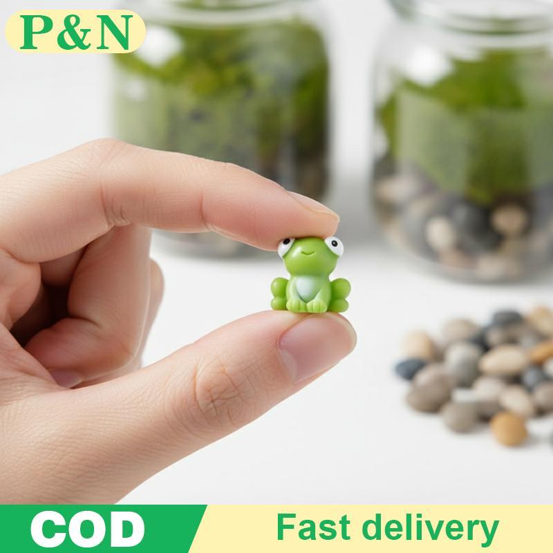 [P&N] 10/20pcs Mini เรซิ่นกบรูปปั้นกบ Figurines ตกแต่งสวน Fairy Garden เครื่องประดับในร่ม/กลางแจ้ง M