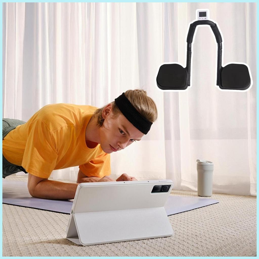 อุปกรณ์ออกกําลังกายหน้าท้อง Plank Exerciser พร้อมตัวจับเวลาเทรนเนอร์หน้าท้องสําหรับผู้หญิงผู้ชาย Pla