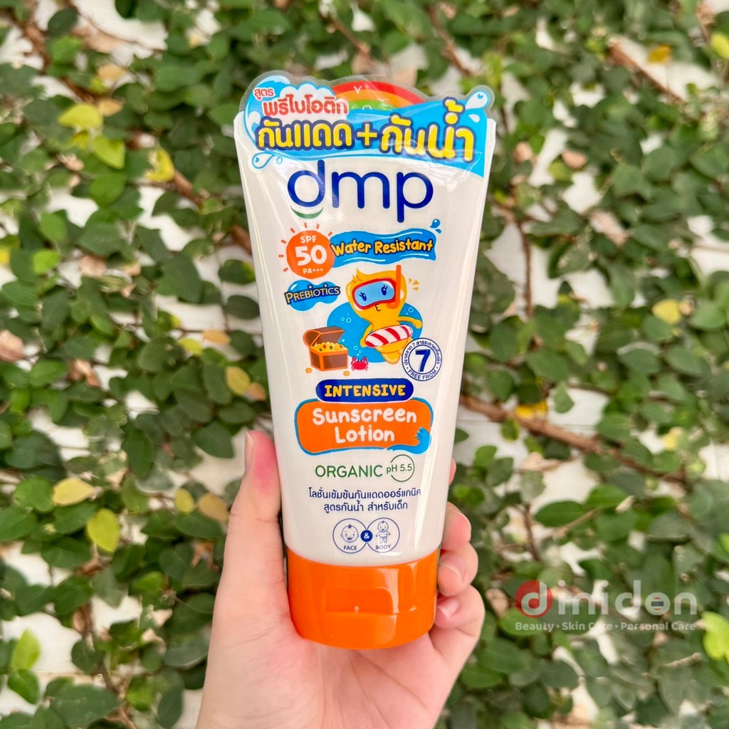 DMP Organic pH5.5 Intensive Prebiotic Sunscreen Lotion Waterproof SPF50 PA+++ 140 Ml.