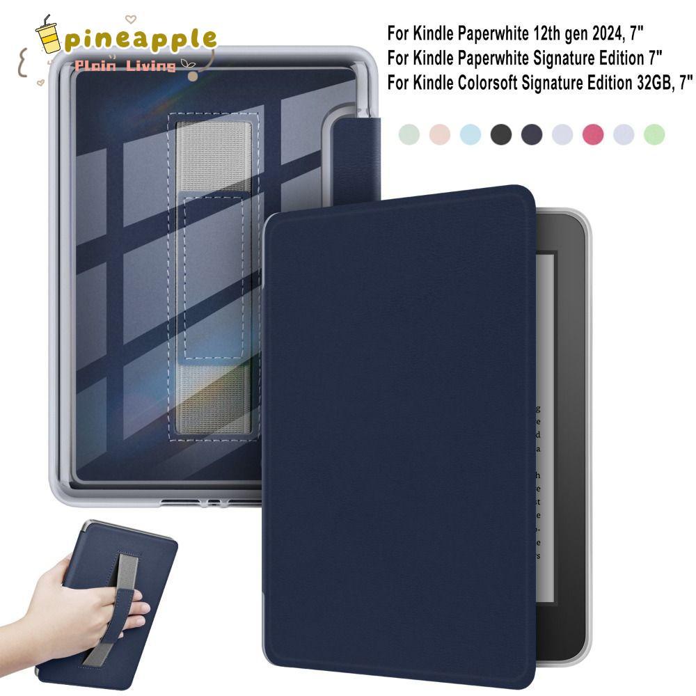 PINEAPH , Hand Support Auto Wake/Sleep e-Reader Cover, กันกระแทกทนต่อการสึกหรอเกราะป้องกันสําหรับ Ki