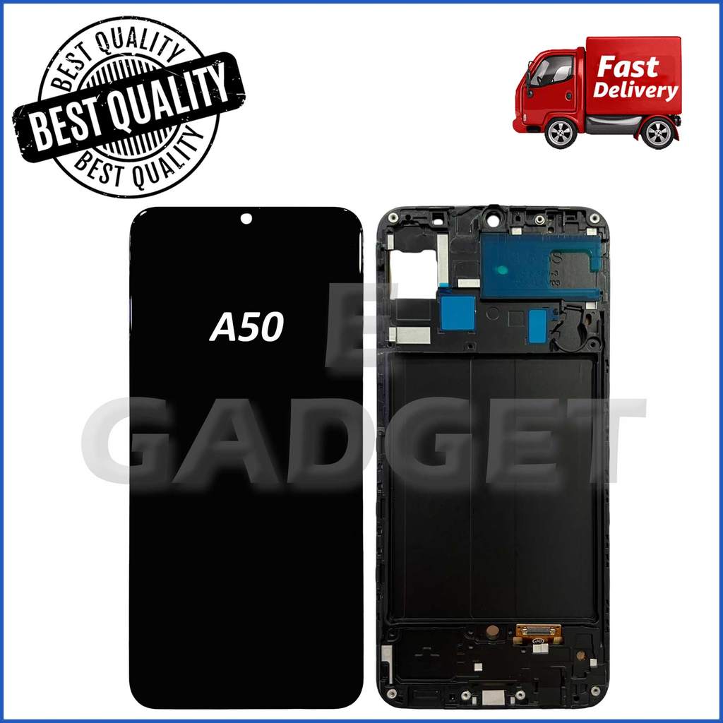 หน้าจอสัมผัส LCD DIGITIZER เข้ากันได้กับ SM A30 / A50 / A50S (กรอบพร้อม)
