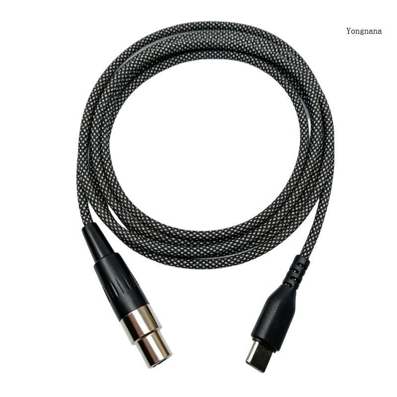 CH*สายหูฟัง Mini 3 Pin พร้อม Type C สําหรับ Q701 Q702 K702 K712 K240 ใช้