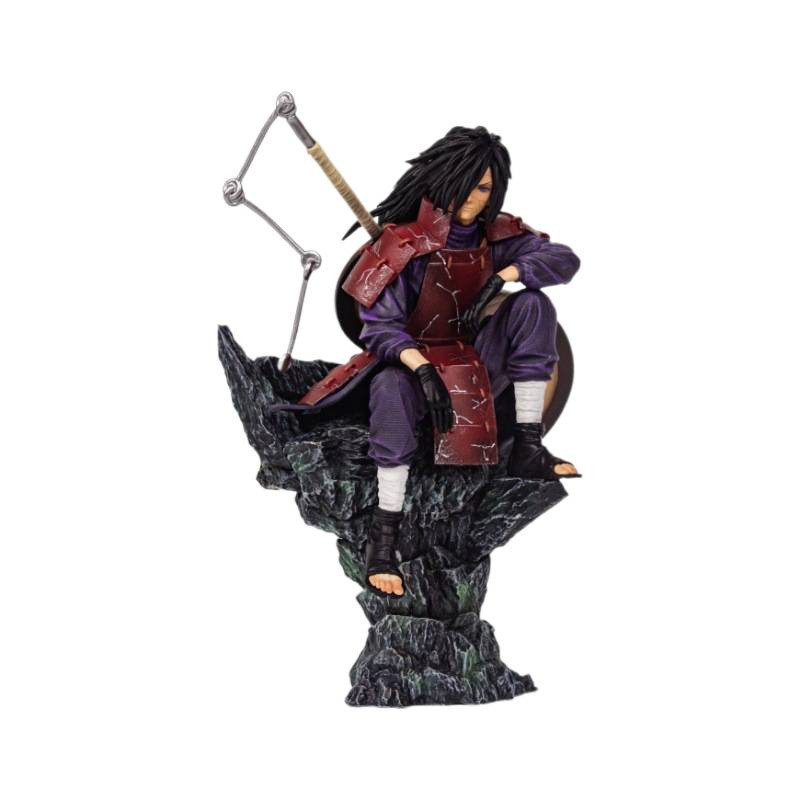 Uchiha Madara ท่านั่งอะนิเมะ Action Figure Naruto Akatsuki รูปปั้นของเล่น