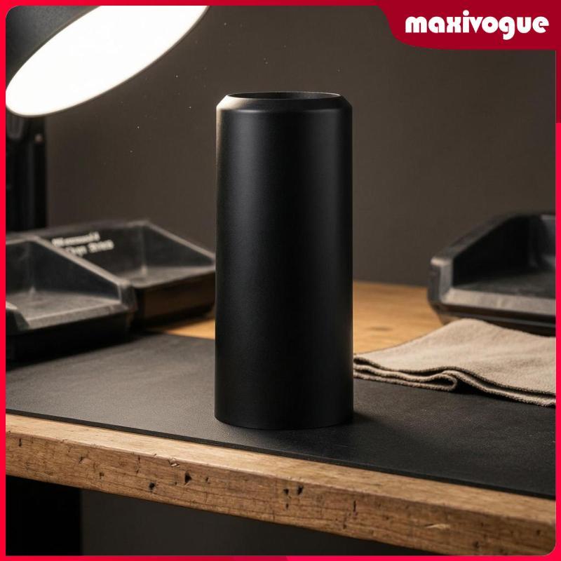 [Maxivogue] ฝาครอบไมโครโฟนไร้สายทรงกระบอกสีดําน้ําหนักเบา Audio Tail Tube Component Open End Design 