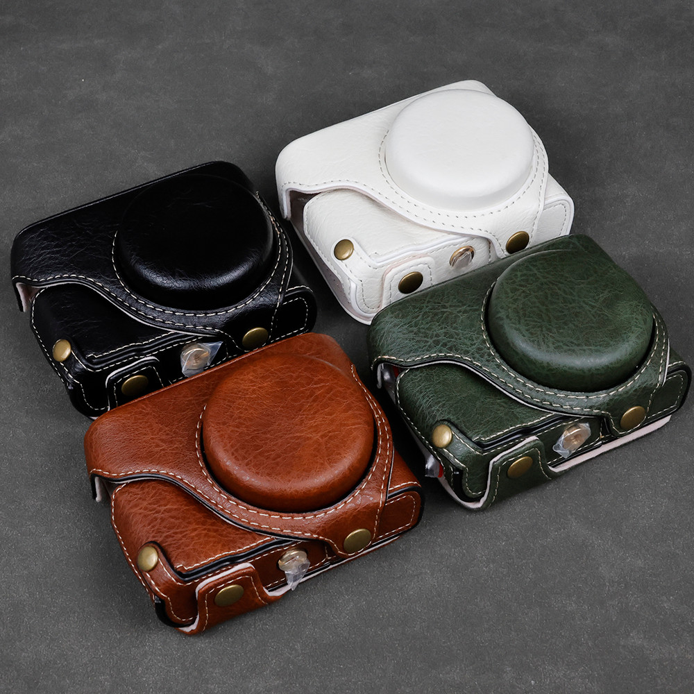 กระเป๋ากล้องหนัง PU สําหรับ Panasonic Lumix ZS300 TZ300 ฝาครอบกล้องพร้อมสายสะพาย