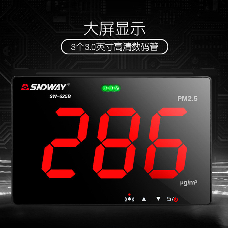 เครื่องตรวจวัดคุณภาพอากาศ PM2.5 แบบติดผนังในอาคาร Shendawei รุ่น SW-625A
