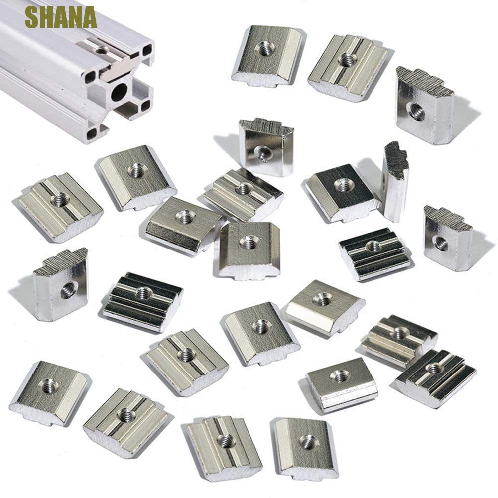 SHANA ค้อน Nut T-Track เลื่อน T Block โปรไฟล์อลูมิเนียม 2020 3030 4040 4545 T Slot Nut