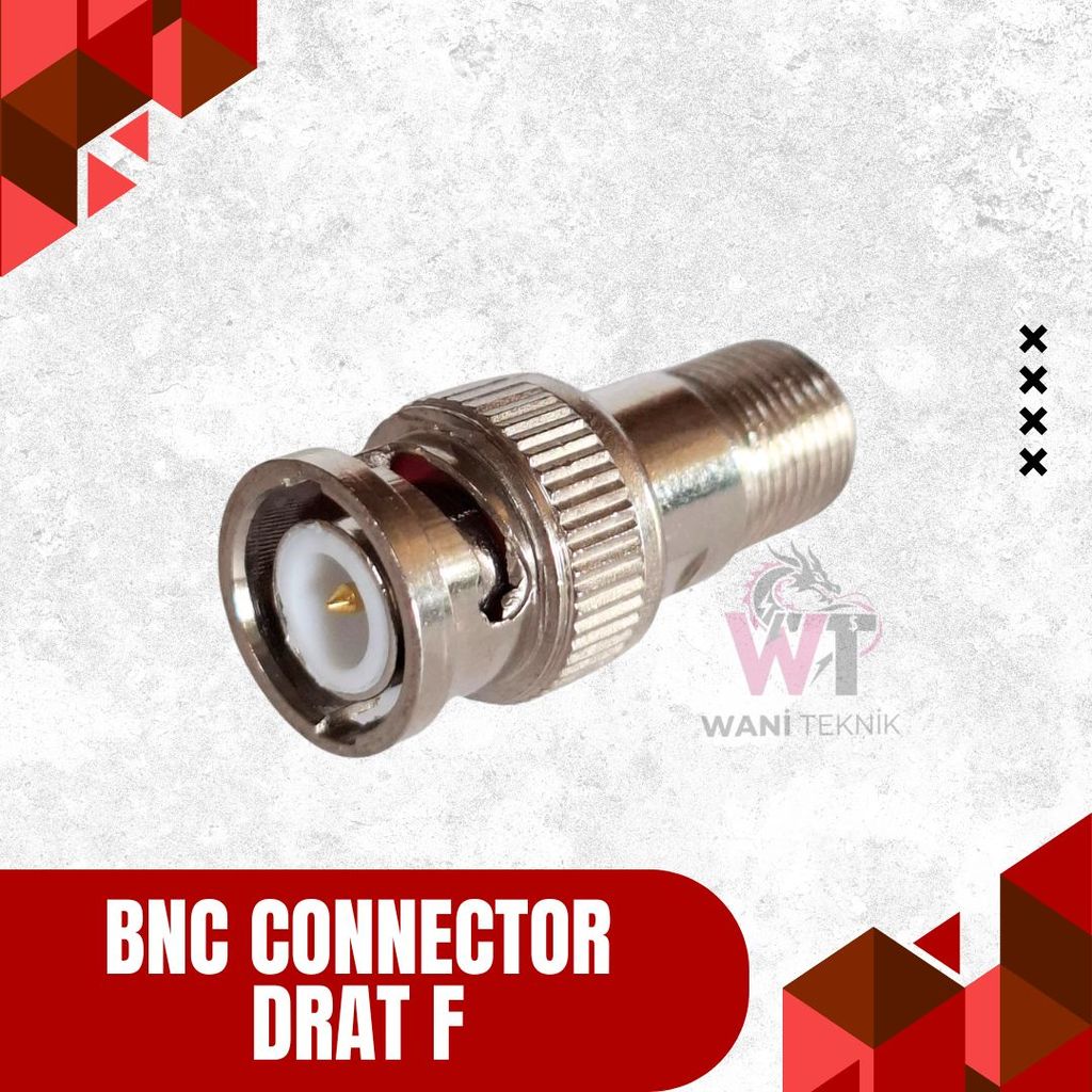 BNC Connector Thread F แจ็คชายสําหรับกล้องวงจรปิดสัญญาณ HDTVI AHD CVI Analog