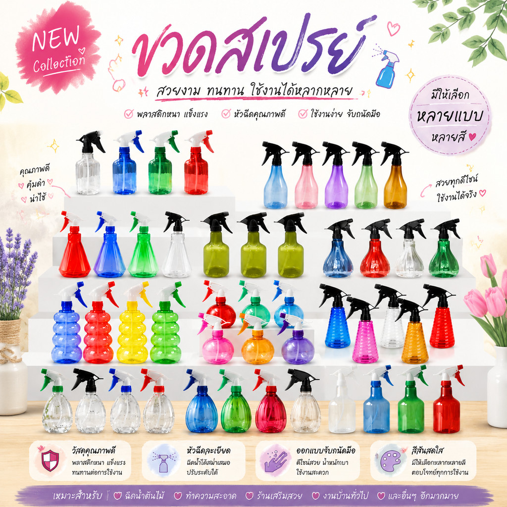 กระบอกฉีดน้ำ Foggy Spray กระบอกพ่นยา ฟ๊อกกี้ สเปร์ย ที่ฉีดน้ำ รีดผ้า มีหลายขนาดใ้ห้เลือก