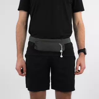 Decathlon Running Belt With 2-Compartment Pockets กระเป๋าคาดเอววิ่ง Kiprun ใส่สมาร์ทโฟนได้ รุ่น Basic 2 - Khaki