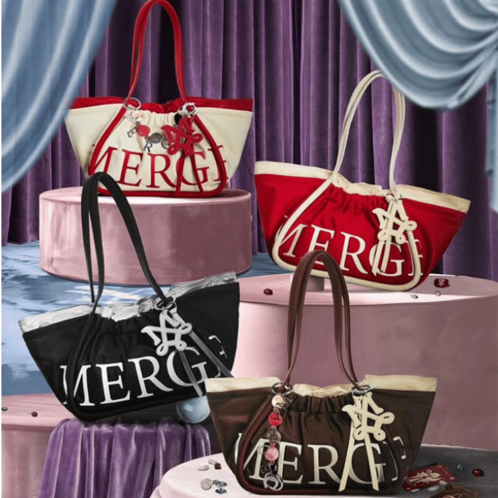 NEW MERGE MEDIUM SHORT BAG - MERGE A DAY BAG FASHION BAG TOTE BANGKOK TOTE BAG MERGE