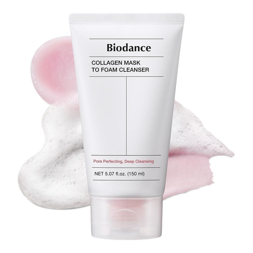 BIODANCE Collagen Mask To Cleanser, 2-in-1 Pore Care and Hydrating ing Facial Cleanser for Sensitive