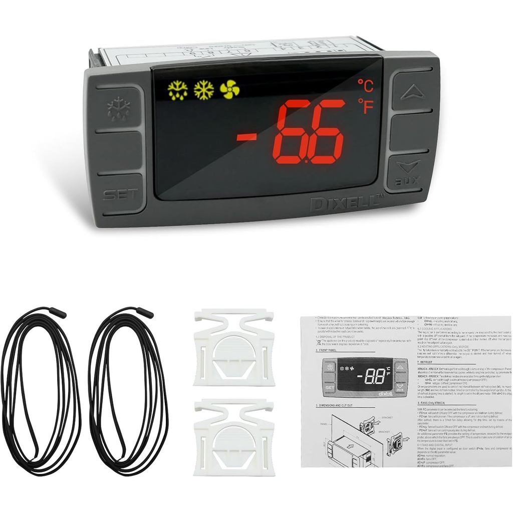 XR02CX-4N1F1 เครื่องควบคุมอุณหภูมิ Dixell | ตู้เย็นตัวควบคุมเทอร์โมสตัทดิจิตอลสําหรับตู้เย็นตู้แช่แข