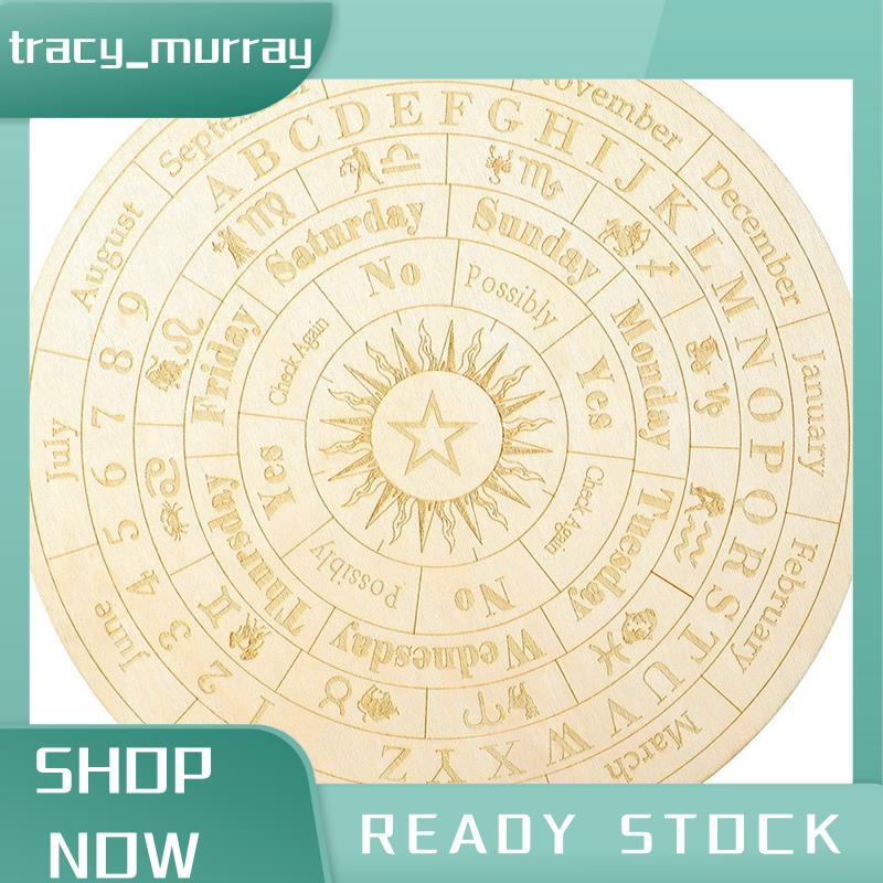 tracy_murray ไม้ Dowsing Board Divination Metaphysical Message Board
