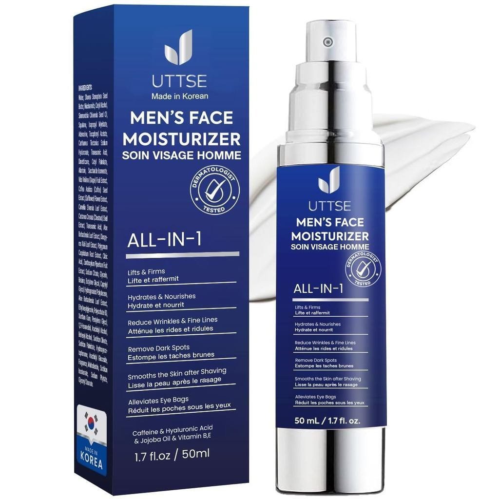 Men Facial Moisturizer 6 in 1 Mens Facial Care-Reduction Eye Bags, Dark Circles และ Floating-Care J5