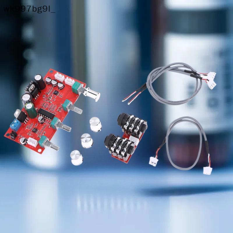 บอร์ดคาราโอเกะ6V-15V DC 7-24 PT2399เวิร์บบอร์ดไมโครโฟนดิจิตอลชุดโมดูลบอร์ดพร้อมแผงวงจรเสียง Op แอมป์