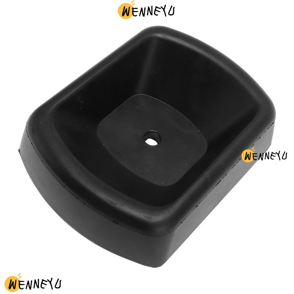 WENNYU Trailer ล้อ Chock, 16.8 x 12.7 x 3.5 ซม. ยางสีดําล้อ Chock, Stable ยางไนไตรล์ล้อเดี่ยวสําหรับ