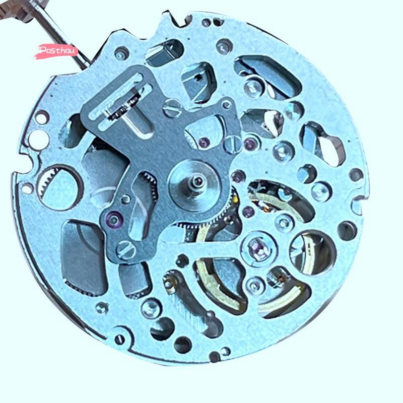 [posthouse]NH70/NH70A Skeletonized Mechanical Movement โลหะสีดํา 3 มือกลไกไขลานอัตโนมัติ