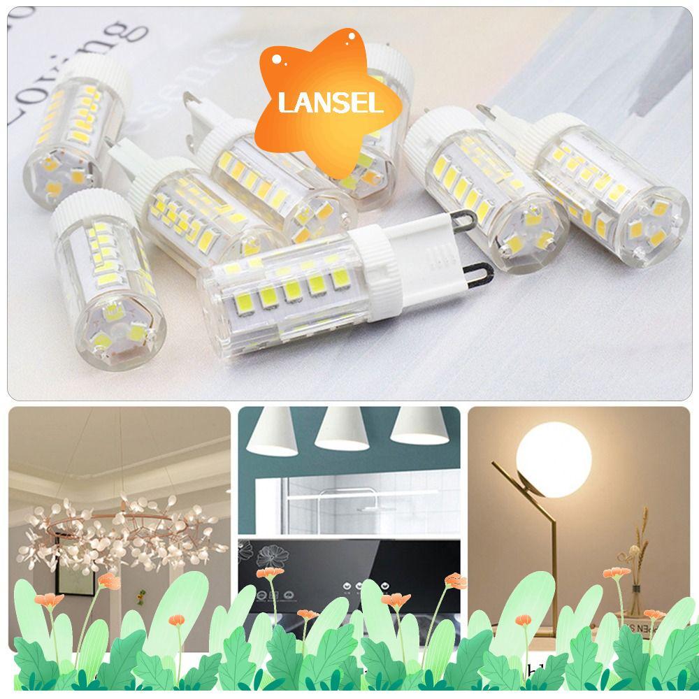 LANSEL หลอดไฟข้าวโพด LED G4 G9 E14 ไฟ LED อุณหภูมิสีคู่หลอดไฟข้าวโพด