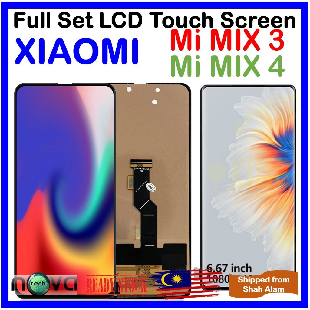 NGS AMOLED ชุดหน้าจอสัมผัส LCD สําหรับ Mi MIX 3 / Xiaomi MIX 3 / XIAOMI Mi MIX 4 / XIAOMI MIX 4