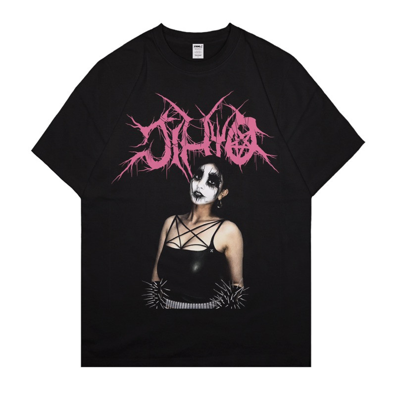 Jihyo Black Metal Mens Boxy T-Shirt
