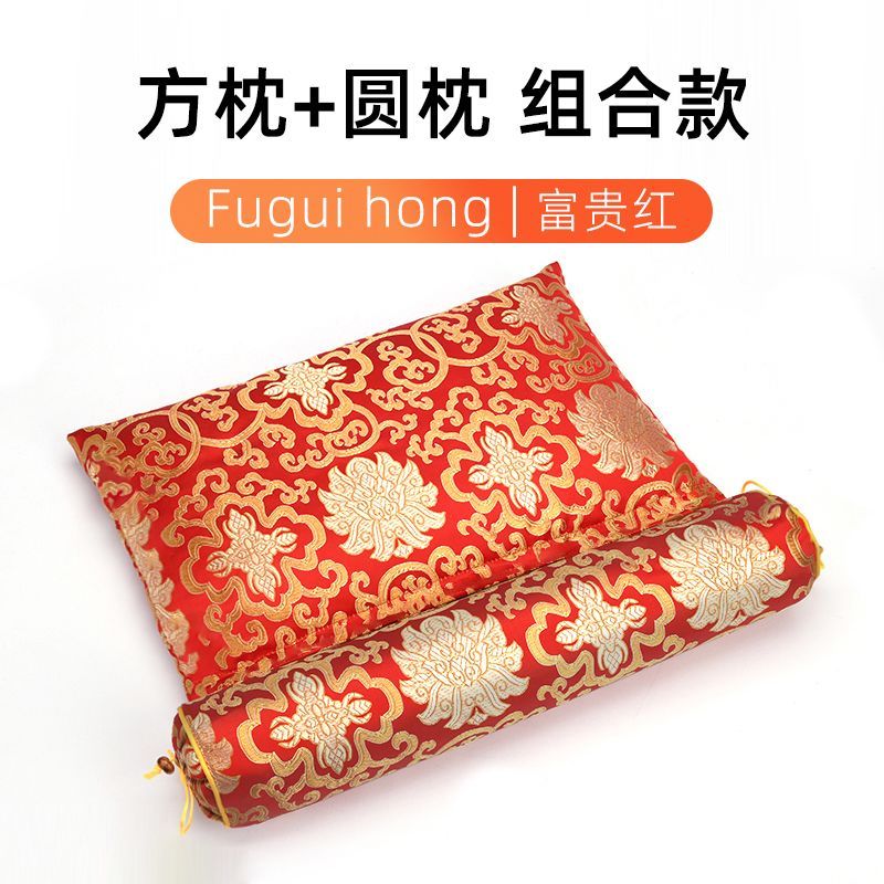 荞麦艾草护颈椎助睡眠颈椎枕头睡觉专用修复决明子劲椎硬圆柱枕头Buckwheat wormwood cervical spine protection to help sleep cervical pi