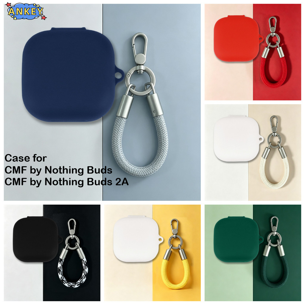 Compatible with Nothing Buds 2A Bluetooth Earphone Protective Case for Nothing Buds Nylon Lanyard So