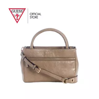 GUESS กระเป๋า รุ่น TG992976 JUSTINE MINI SATCHEL สีน้ำตาลอมเทา