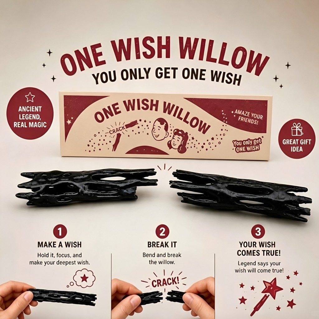 One Wish Willow ของเล่นภาพยนตร์คลาสสิกธีมมือถือ Breakable Desktop เครื่องประดับของขวัญวันเกิดแปลกใจ