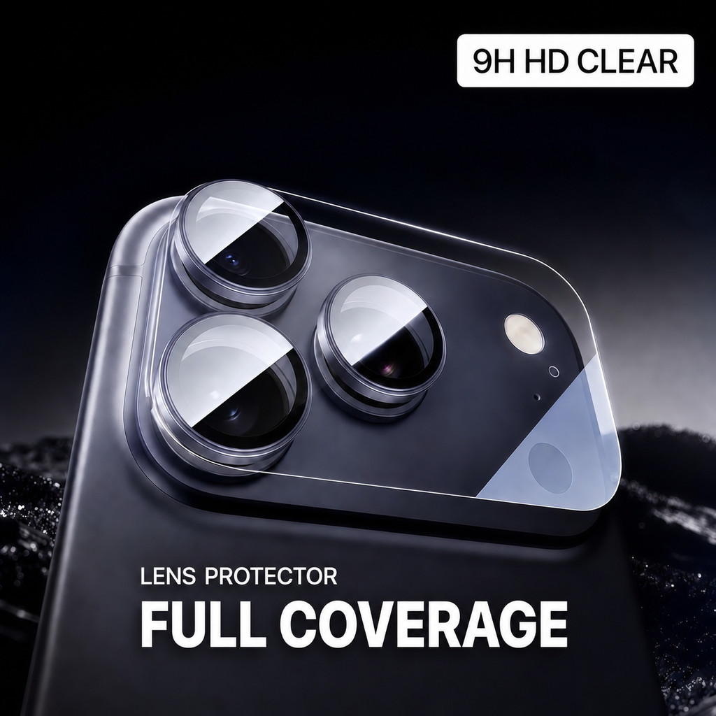 ตัวป้องกันเลนส์กล้อง AR ที่ชัดเจนเป็นพิเศษสําหรับ iPhone 17 Pro Max กระจกคลุมทั้งหมด Anti-Reflection Anti-Scratch