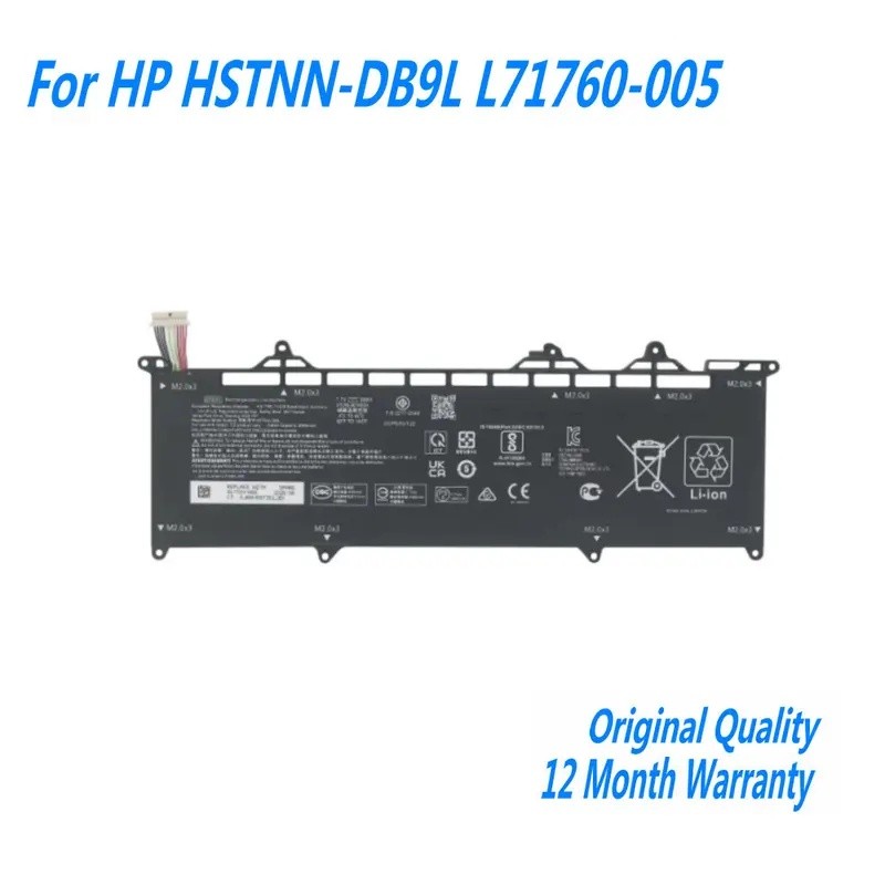 7.7V 38WH EP02XL แบตเตอรี่แล็ปท็อปสําหรับ HP Elite Dragonfly G1 G2 HSN-I32C HSTNN-DB9L L71760-005
